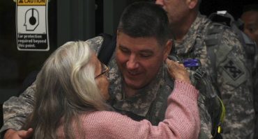 The ‘hug lady’ has been greeting soldiers for over 10 years