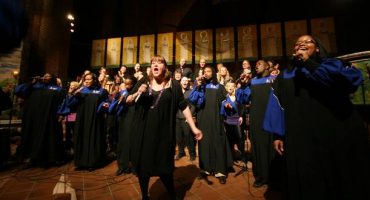 Gospel choir serenades passengers