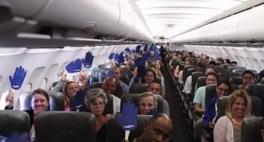 JetBlue offers a full flight the chance to win a free round trip but there’s a catch