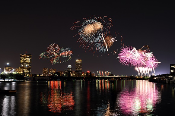 Boston fireworks