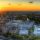 Sunset over London skyline