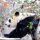 Giant Panda in the snow at the Smithsonian Zoo