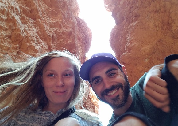 Rock selfie world's longest road trip
