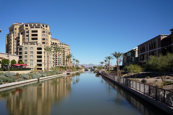 Downtown Scottsdale waterfront