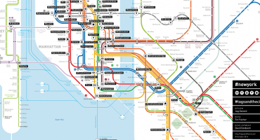 These Subway Maps Name Stations By Popular Hashtags
