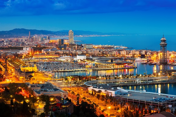 Barcelona at night