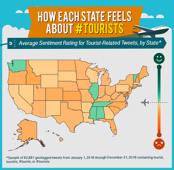 How US states feel about tourists