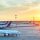 Airport at sunset