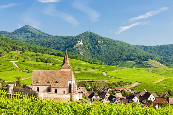 Alsace countryside in France