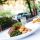 Food at an outdoor restaurant in New York