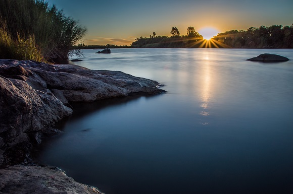 Sunset on Orange River